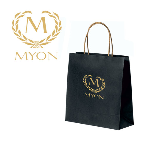 MYON Papiertasche Schwarz