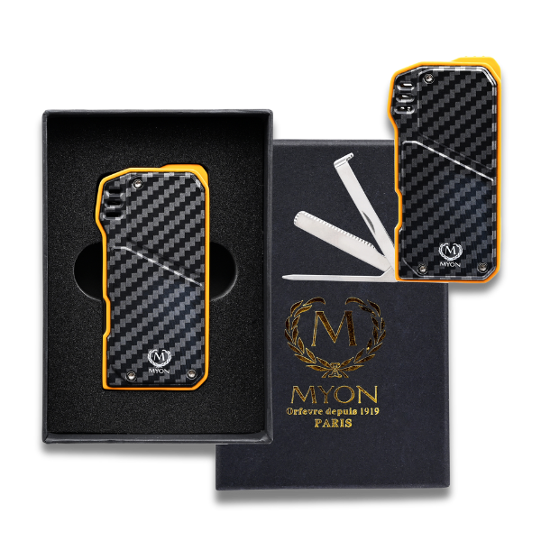 MYON Softflame Pfeifen Feuerzeug Gelb
