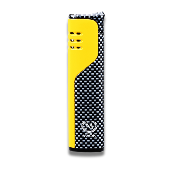 MYON Jet Feuerzeug Carbon / Gelb