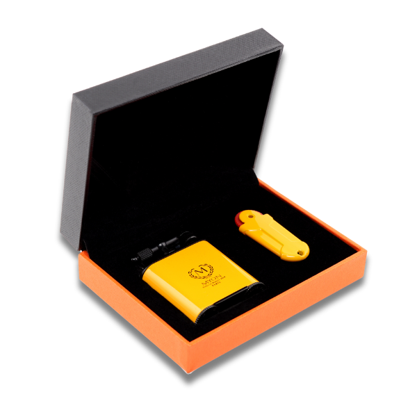 MYON 2-Jet Cigar Lighter Racing Edition Gelb