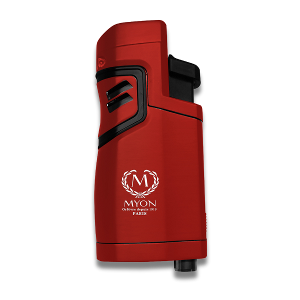MYON 4-Jet Feuerzeug Rot