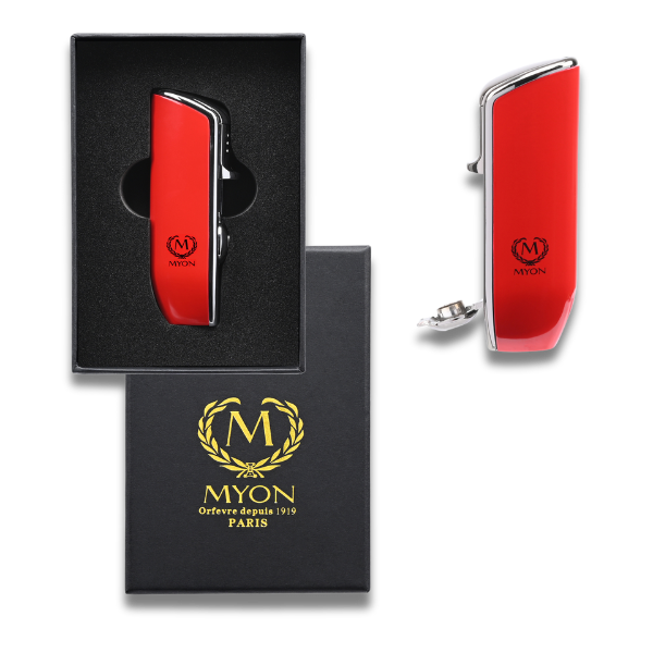MYON 3-Jet Feuerzeug Rot