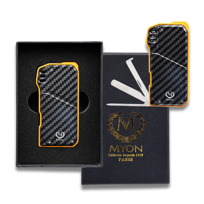 MYON Softflame Pfeifen Feuerzeug Gelb