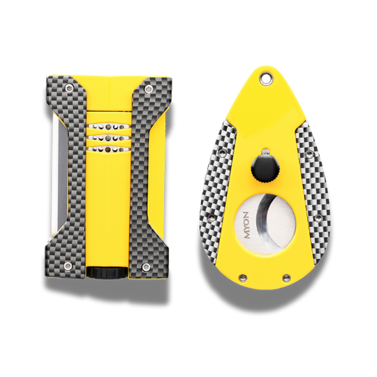 MYON Set Jet Feuerzeug und Cutter Gelb