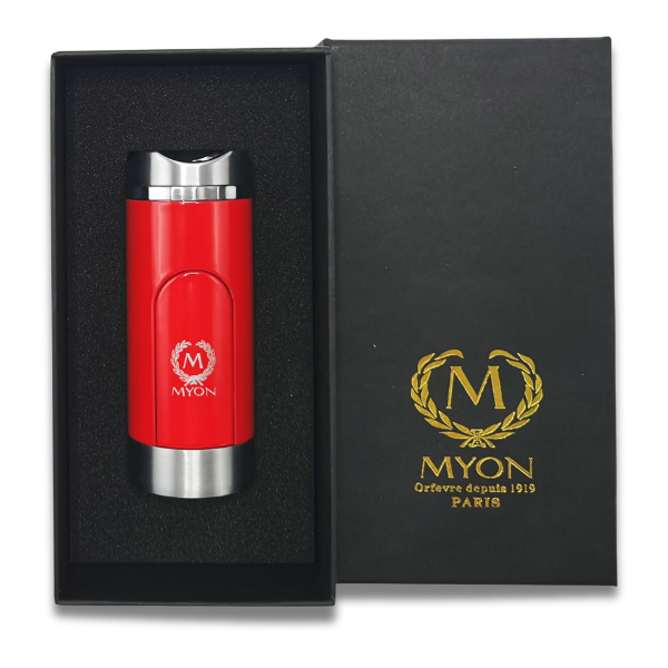 MYON 3-Jet Feuerzeug Bandol Rot